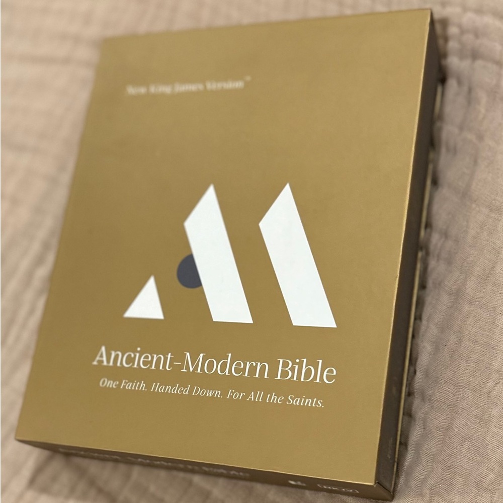 Ancient-Modern Bible in Gold New King James Version